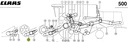 Curea actionare cutit heder paioase combina CLAAS 671013 GATES