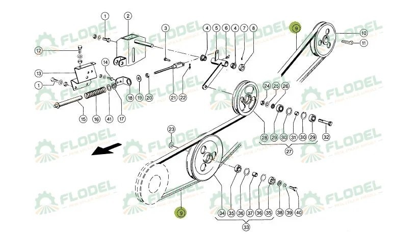 Curea actionare cutit heder paioase combina CLAAS 671013 GATES