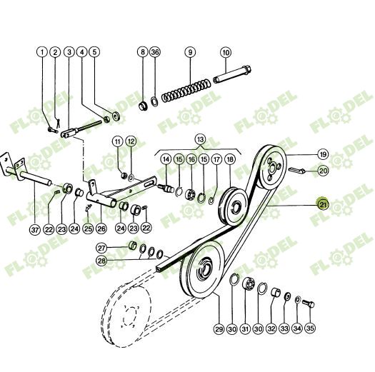 Curea cutit header paioase combina CLAAS 713506 GATES