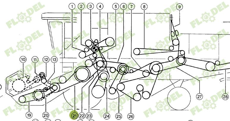 Curea gura alimentare combina CLAAS 629836 GATES