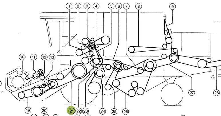 Curea gura alimentare combina CLAAS 629836 GATES