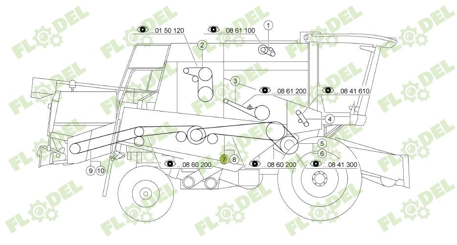 Curea combina CLAAS 061872 GATES