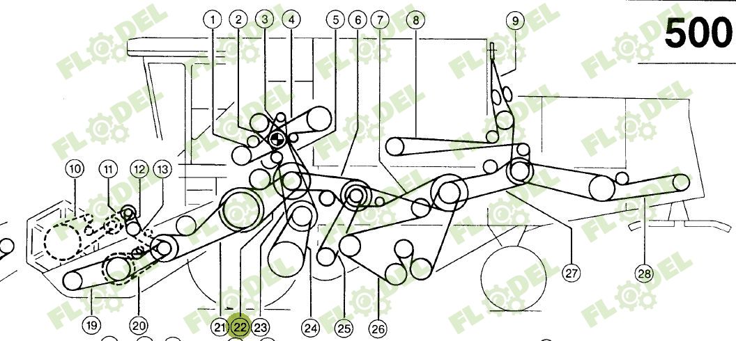 Curea Gates 673638 3160x32mm