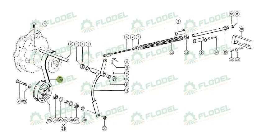 Curea 3HB combina CLAAS 609822 GATES