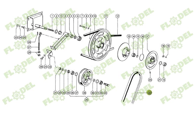Curea variator vant combina CLAAS 671209 GATES