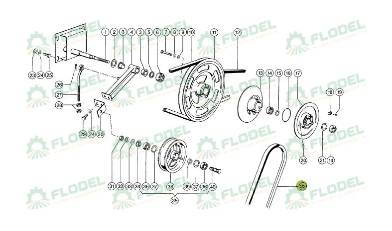 Curea variator vant combina CLAAS 671209 GATES