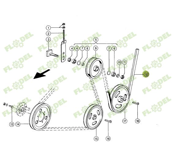 Curea combina CLAAS 603017 GATES