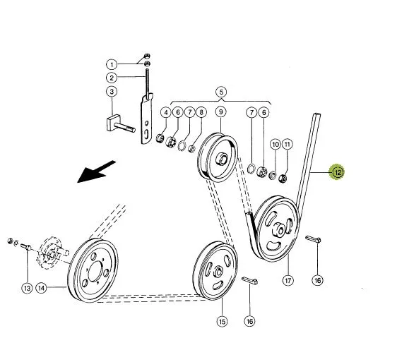 Curea combina CLAAS 603017 GATES