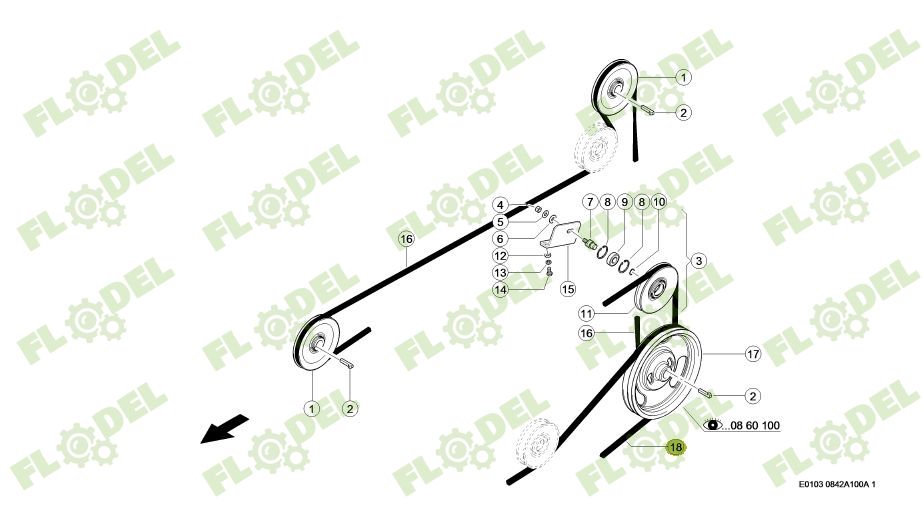 Curea combina CLAAS 506671 GATES
