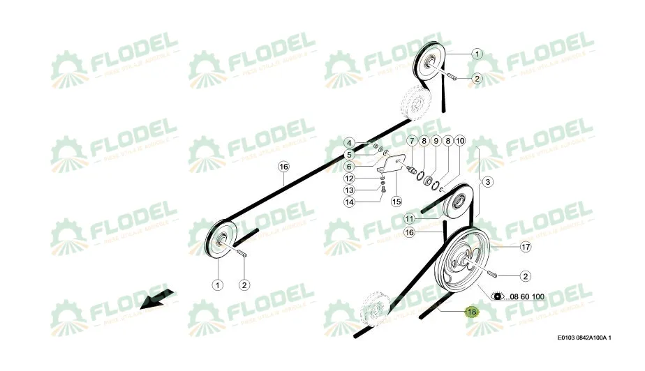 Curea combina CLAAS 506671 GATES