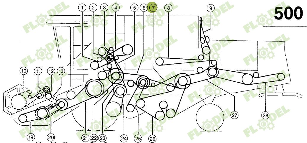 Curea Gates 603336 3900x20mm