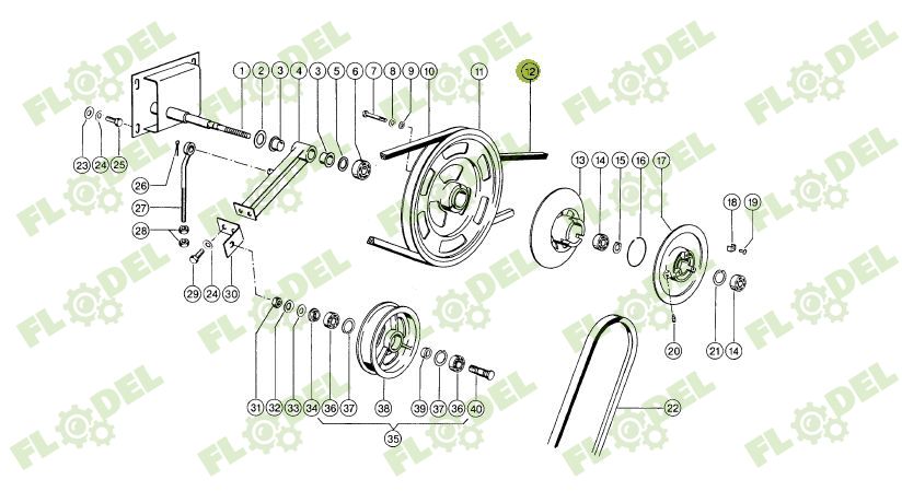 Curea Gates 603336 3900x20mm