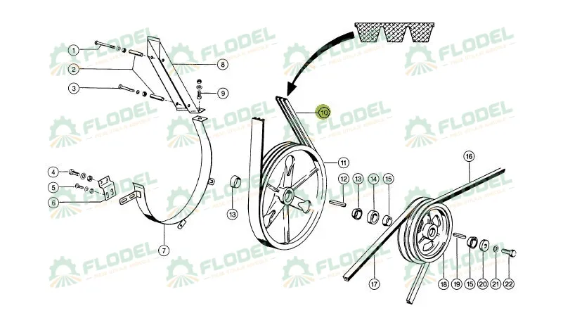 Curea 3HB combina CLAAS 671012 GATES
