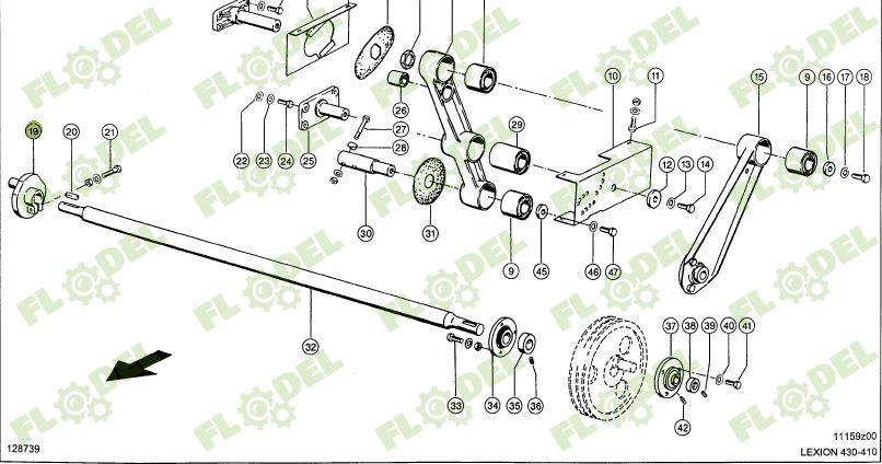 Excentric DR 35mm CLAAS LEXION 751859