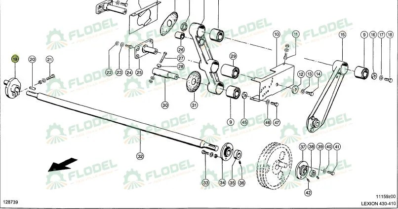Excentric DR 35mm CLAAS LEXION 751859