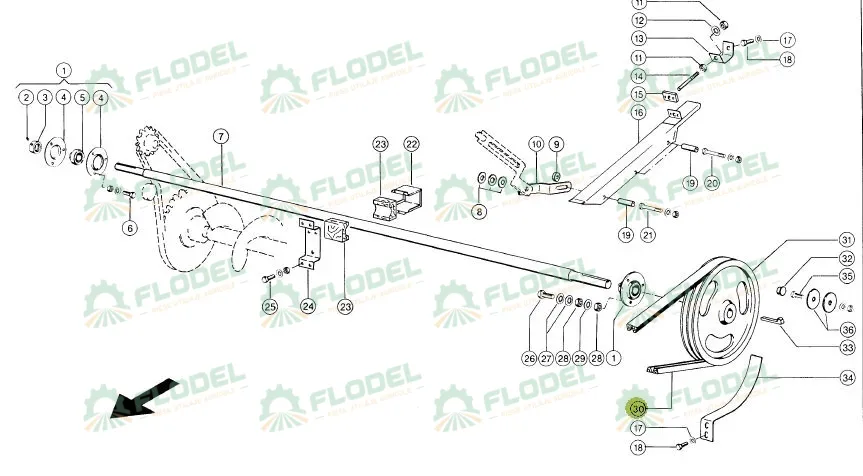 Curea 2HB combina CLAAS 673614 GATES