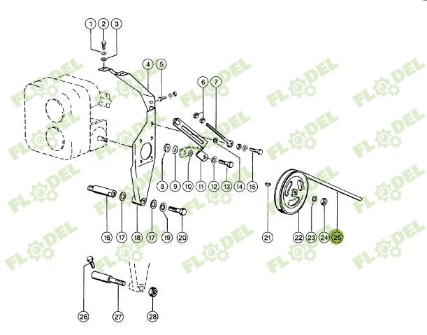 Curea actionare pompa hidraulica combina CLAAS 767057 GATES