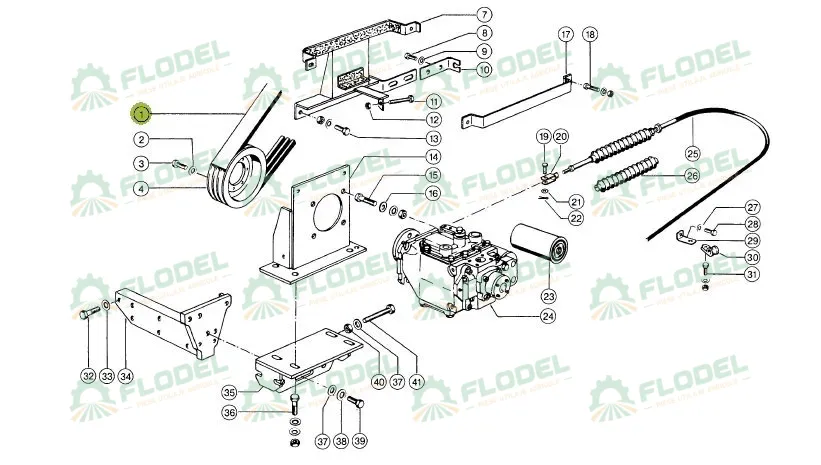 Curea pompa hidrostatica 4HB danturata combina CLAAS DOMINATOR 98 629133 GATES