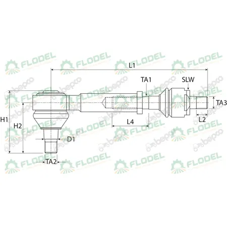 Capat de bara + bieleta complet tractor JOHN DEERE AL55432