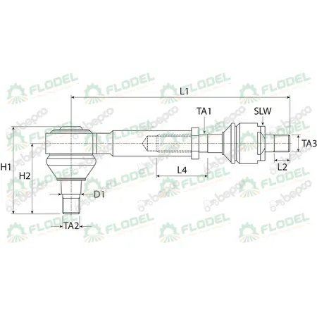 Capat de bara + bieleta complet tractor JOHN DEERE AL209979