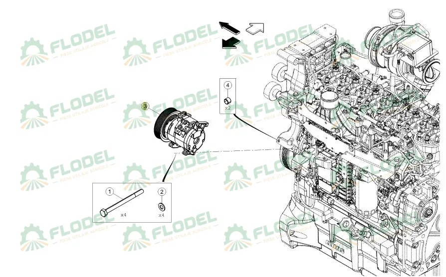 Compresor clima tractor CLAAS AXION 0021894090 DENSO