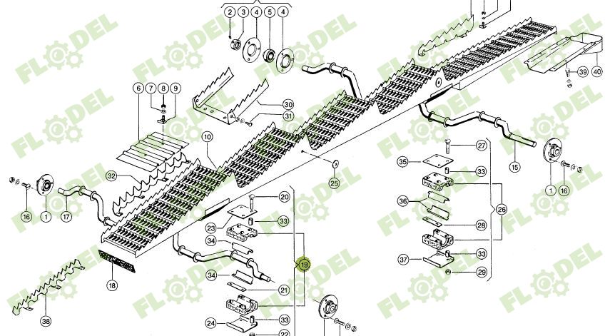 Lagar cai combina CLAAS  Ø 30 mm 618254