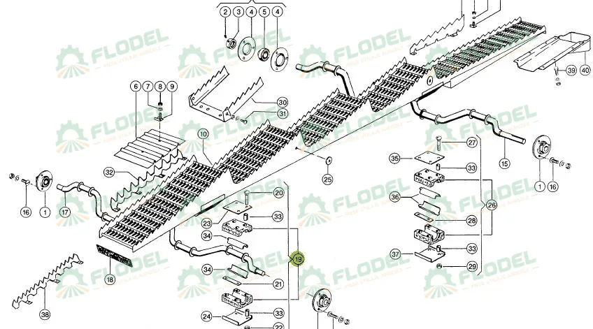 Lagar cai combina CLAAS  Ø 30 mm 618254