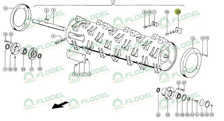 Tabla accelerator combina agricola CLAAS 663157