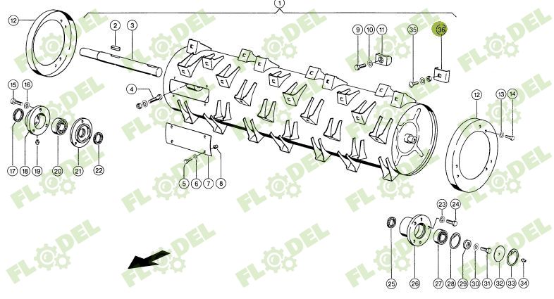 Tabla accelerator combina agricola CLAAS 663157