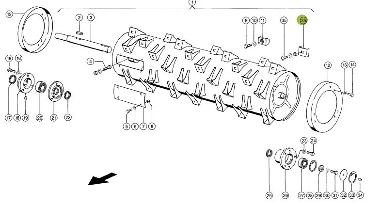 Tabla accelerator combina agricola CLAAS 663157