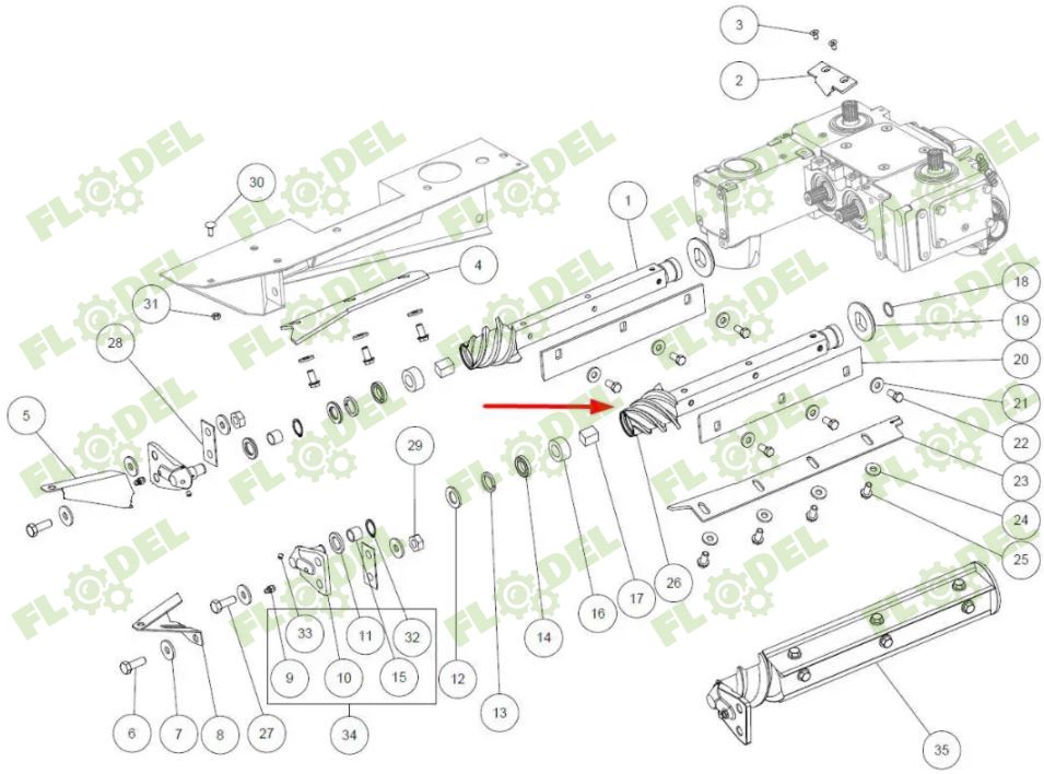 Sul complet header porumb CAPELLO M2-80031