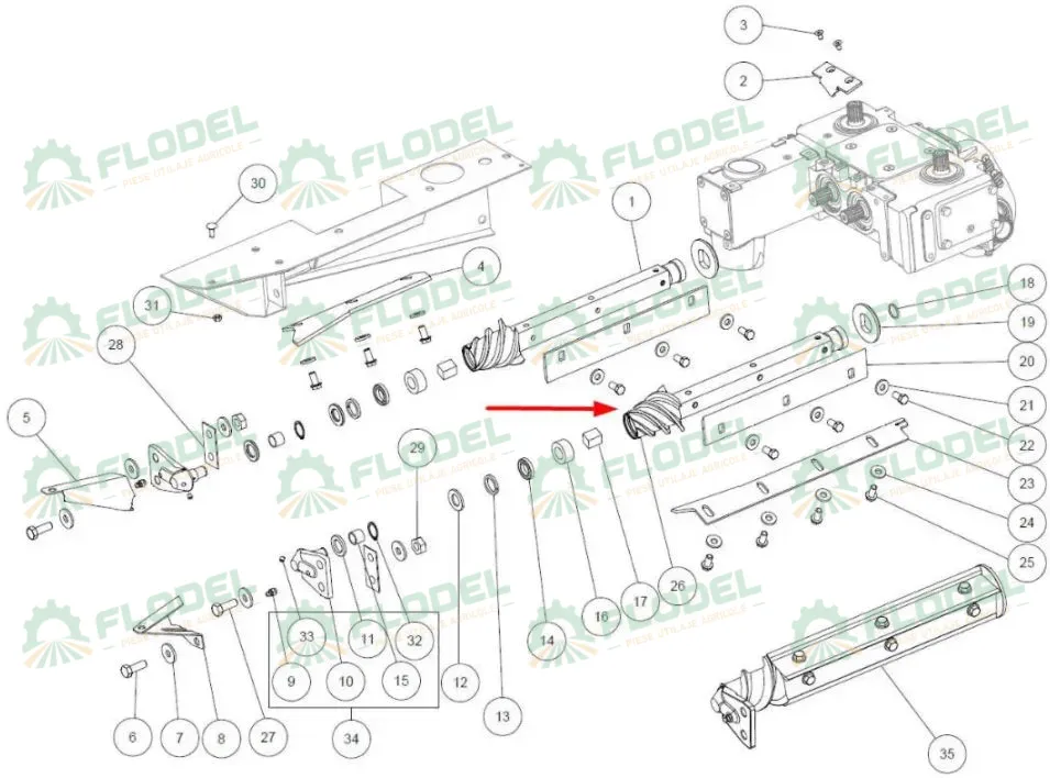 Sul complet header porumb CAPELLO M2-80031