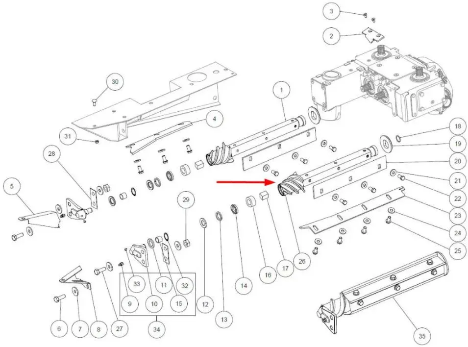 Sul complet header porumb CAPELLO M2-80031