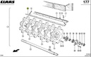 Tabla postbatator CLAAS LEXION - 1394x122mm 755995