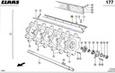 Set sine combina CLAAS Lexion -1400x70mm 174766