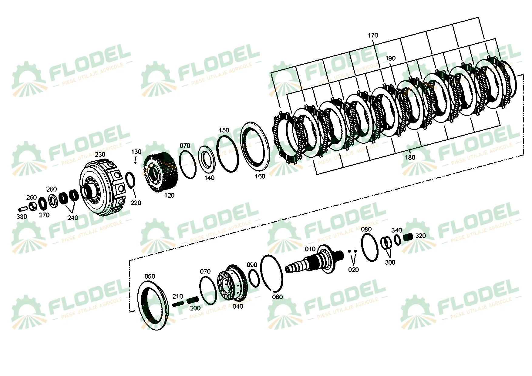 Disc frictiune Z12 tractor DEUTZ 04433623