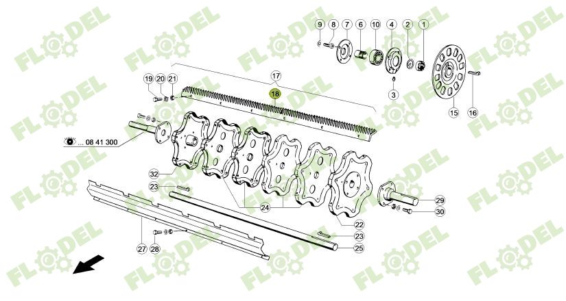 Set Sine CLAAS TUCANO DOMIANATOR MEGA 1300mm 177532