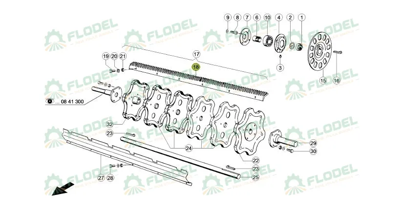 Set Sine CLAAS TUCANO DOMIANATOR MEGA 1300mm 177532