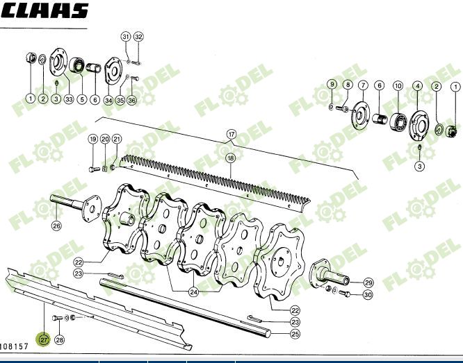 Protectie toba porumb combina CLAAS 1030mm 646821