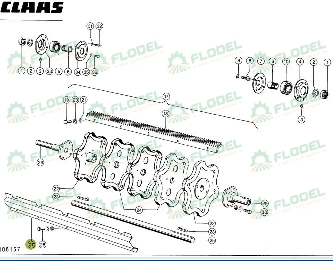 Protectie toba porumb combina CLAAS 1030mm 646821
