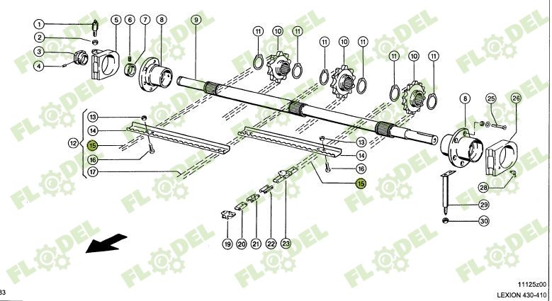 Lant transportor lateral CLAAS 520068
