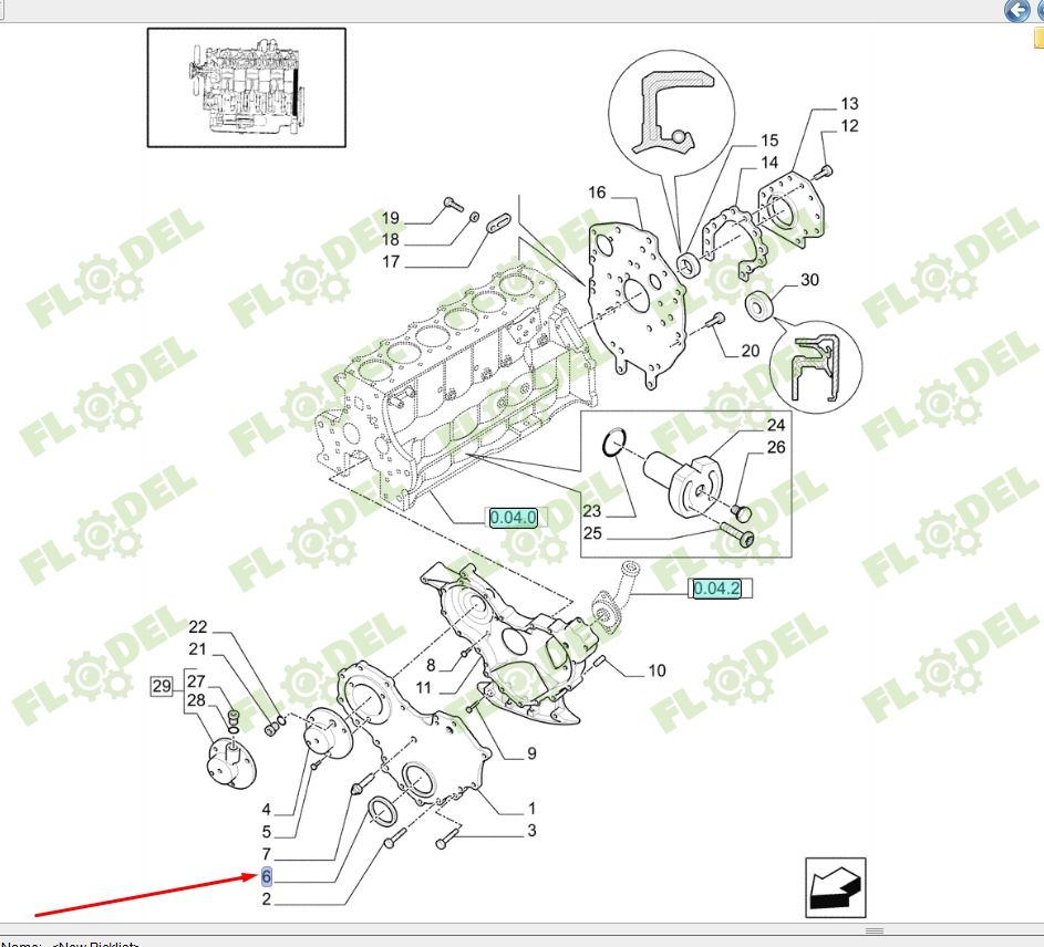 Simering fata arbore motor tractor NEW HOLLAND 87301595