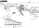 Variator batator combina CLAAS LEXION 744854