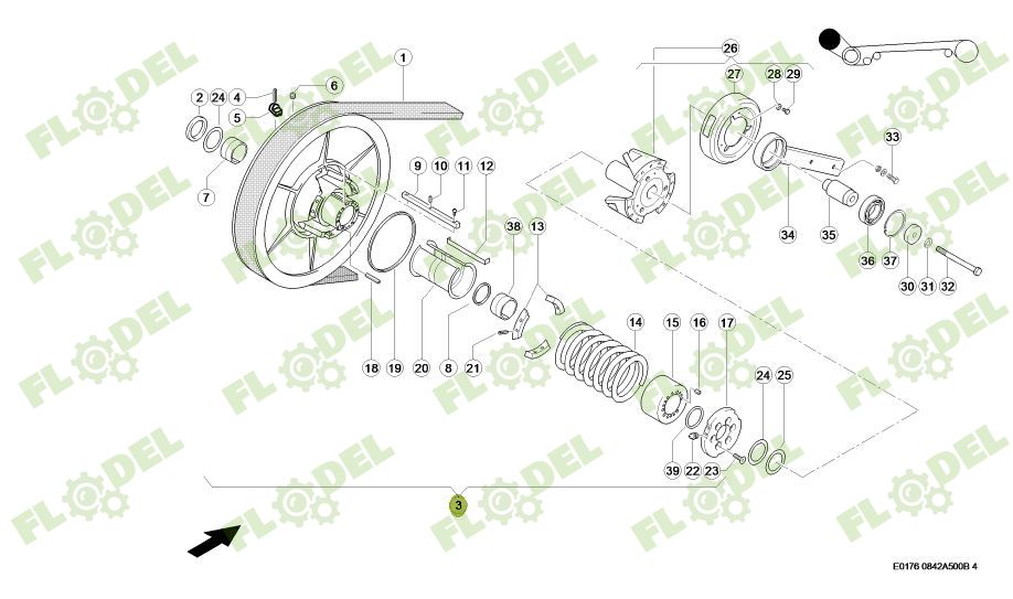 Variator rotor combina CLAAS LEXION 355752