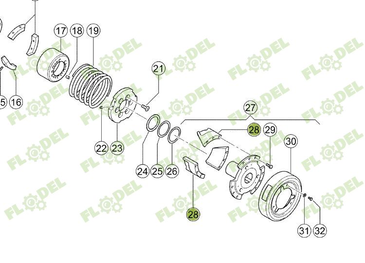 Dinte butuc variator combina CLAAS 603022