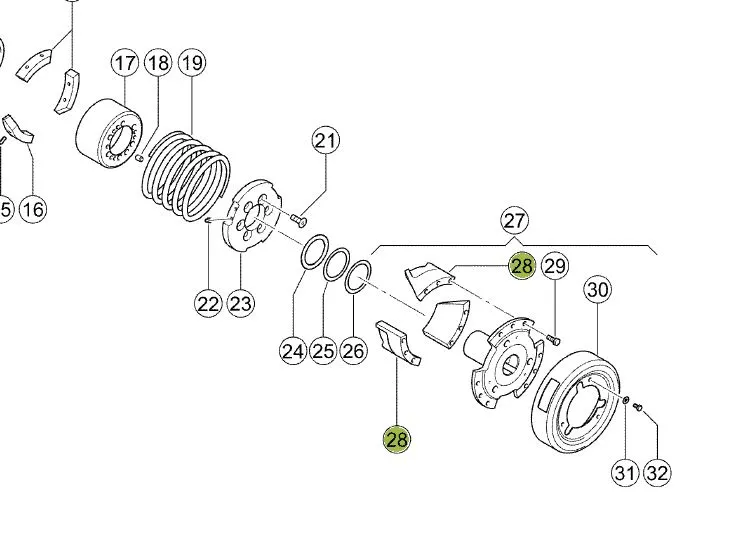 Dinte butuc variator combina CLAAS 603022