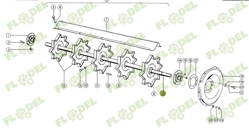 Ax postbatator 1619mm Dominator 600378