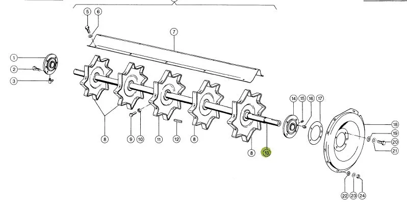 Ax postbatator 1619mm Dominator 600378