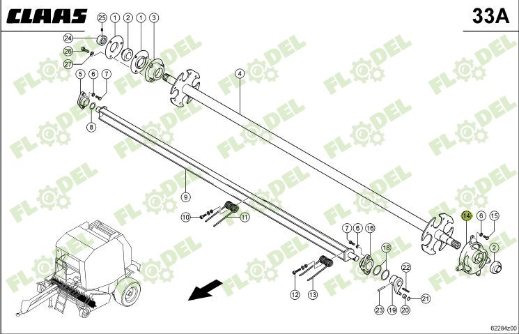 Cama Pick Up balotiera CLAAS 848382