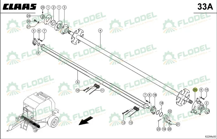 Cama Pick Up balotiera CLAAS 848382